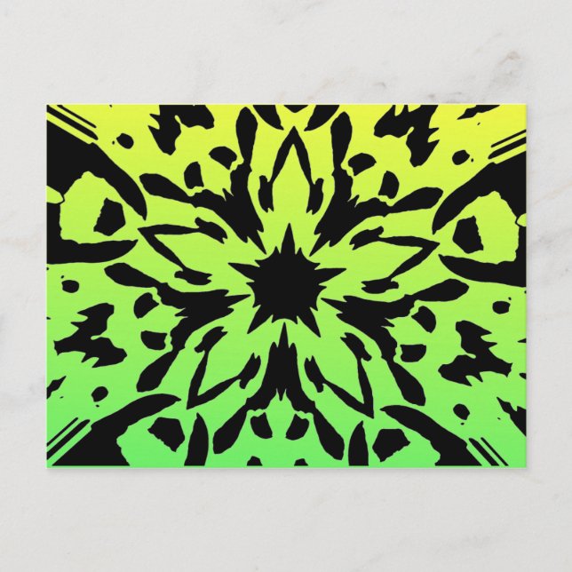 Carte postale Fleur Graphique (Devant)