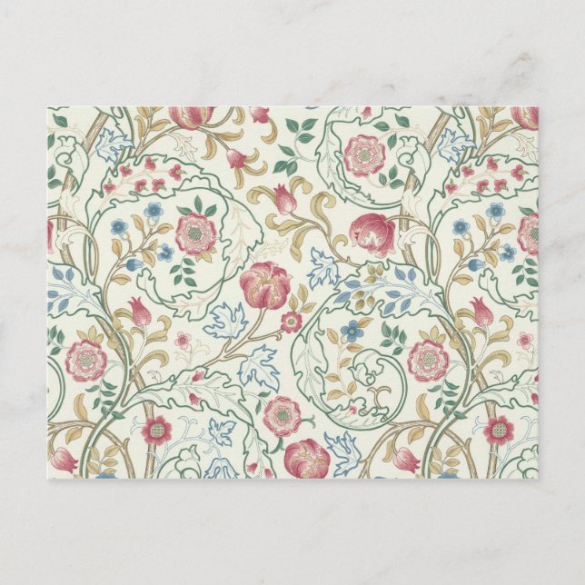Carte Postale Fleur, Motif Floral, William Morris (Devant)
