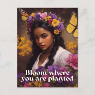 Carte Postale Fleur Où Vous Avez Planté Floral
