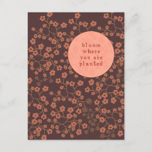 Carte Postale Fleur Où Vous Êtes Plantés