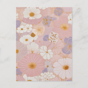 Carte Postale Fleur Pastel Éthérée