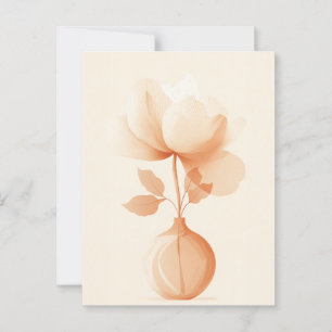 Carte Postale Fleur point de point #008