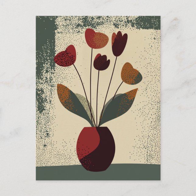 Carte Postale Fleur point n° 002 (Devant)