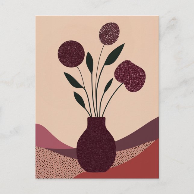 Carte Postale Fleur point n° 006 (Devant)