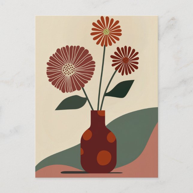 Carte Postale Fleur point n° 010 (Devant)