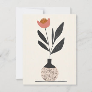 Carte Postale Fleur point n° 013