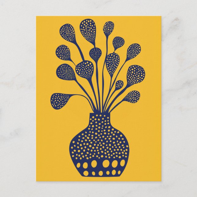 Carte Postale Fleur point n° 014 (Devant)