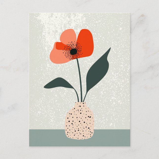 Carte Postale Fleur point n° 023 (Devant)