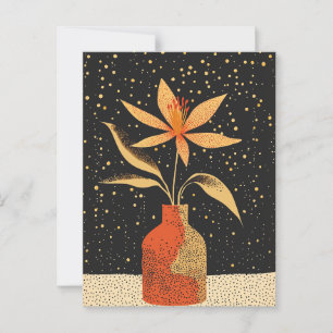 Carte Postale Fleur point n° 025