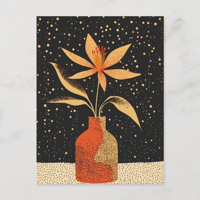 Carte Postale Fleur point n° 025 (Devant)