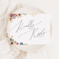 Fleur sauvage coloré | Mariage RSVP