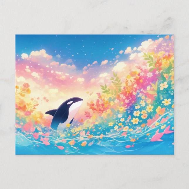 Carte Postale Fleur Sauvage Orque Capricieuse (Devant)