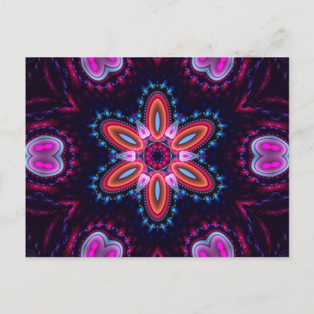 Carte postale Fleur super de vie (Devant)