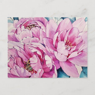 Carte Postale Fleur Vintage