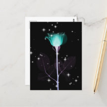 Fleur X-Ray Étincelante - Turquoise