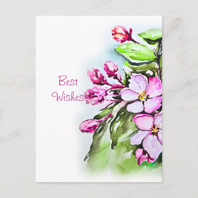 Carte Postale Fleurit d'Apple (Devant)