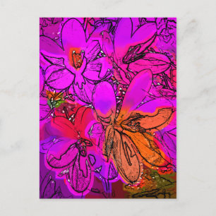 CARTE POSTALE FLEURS