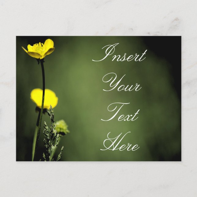 Carte Postale Fleurs (Devant)