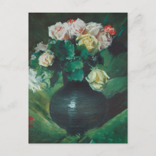 Carte Postale Fleurs (alias Roses) par William Merritt Chase