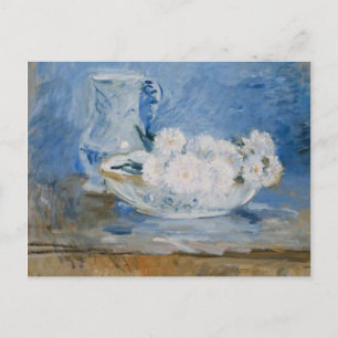 Carte Postale Fleurs blanches dans un bol