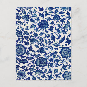 Carte Postale Fleurs bleues