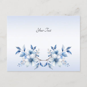 Carte postale Fleurs Bleues Botaniques