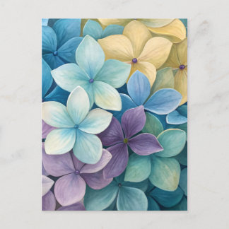 Carte Postale Fleurs colorées naturelles
