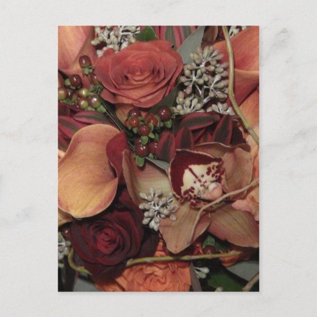 Carte Postale Fleurs d'automne (Devant)