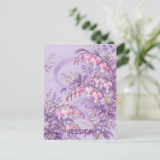 Carte Postale Fleurs de Cœur Saignant Personnalisées