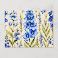 Fleurs de Delphinium bleu botanique