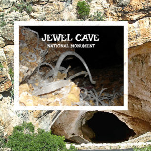 Carte Postale Fleurs de gypse, Monument National de Jewel Cave, 