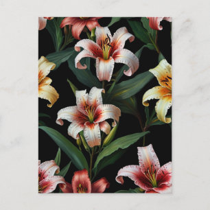 Carte Postale fleurs de lys