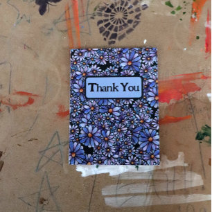 Carte Postale Fleurs de marguerite violette