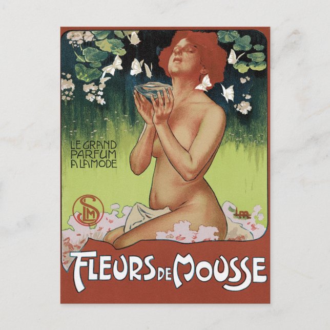 Carte Postale Fleurs de Mousse (Devant)