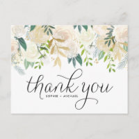 Fleurs de pivoine d'ivoire Merci Mariage floral