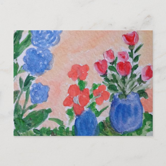 Carte Postale Fleurs de printemps (Devant)