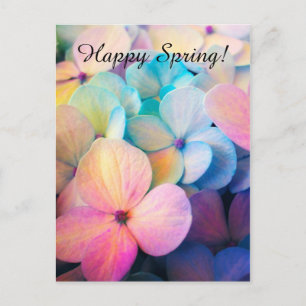 Carte postale Fleurs de printemps colorées