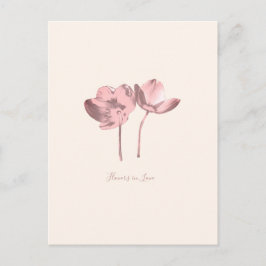 Carte Postale Fleurs de rêve en amour – Nature Fantastique Roman