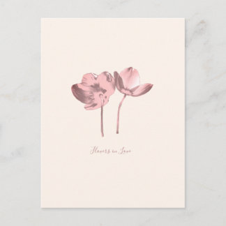 Carte Postale Fleurs de rêve en amour – Nature Fantastique Roman