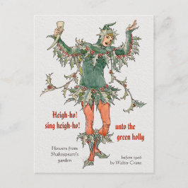 Carte Postale Fleurs de Shakespeare Holly Walter Crane CC0968