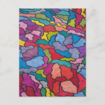 Fleurs de verre Abstraites Arc-en-ciel