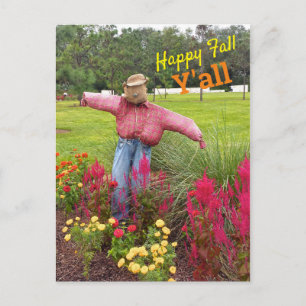 Carte Postale Fleurs d'épouvantail et d'automne à Bok Tower Gard
