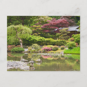 Carte Postale Fleurs en fleurs au jardin japonais,