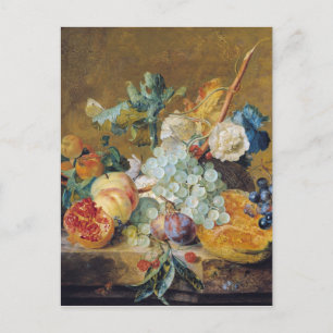 Carte Postale Fleurs et fruits