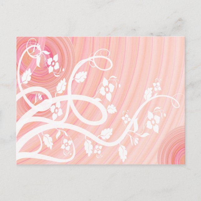 Carte Postale Fleurs et spirales de Pêche Toutes les occasions (Devant)