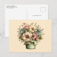 Fleurs Fantaisistes dans un Pot de Fleurs Mignon