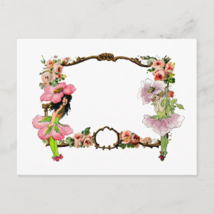 Carte Postale Fleurs Fées personnalisées