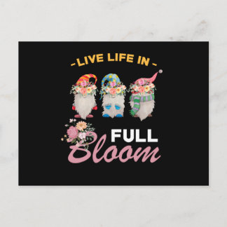Carte Postale Fleurs Gnomes Drôle Dire