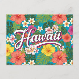 Carte Postale Fleurs Hawaii Travel