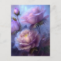 Fleurs iridescentes roses vintage jolies